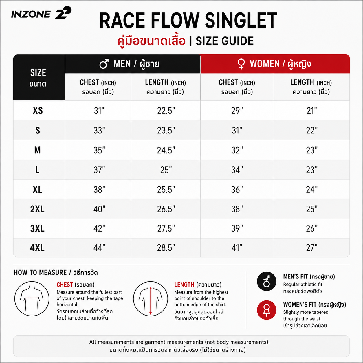 เสื้อวิ่งรุ่น Race Flow - Ember